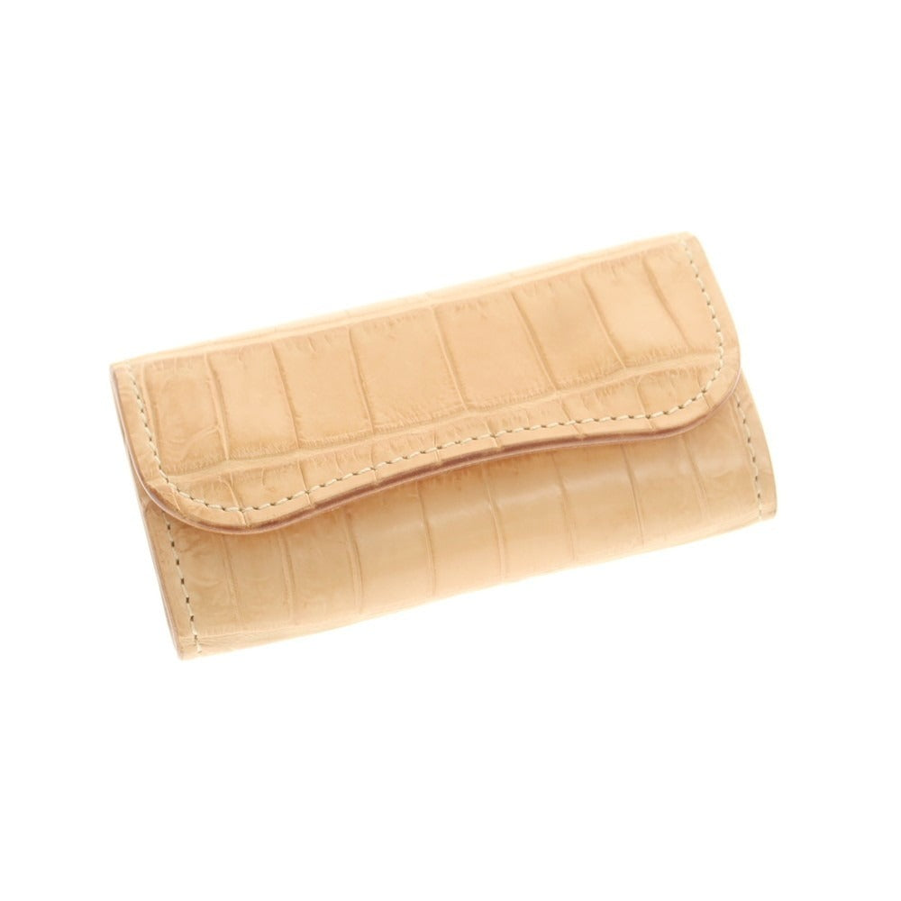 【中古】ワイルドスワンズ WILDSWANS ヌメクロコ CLIPPER2 キーケース ベージュ【 状態ランクA 】【 メンズ 】