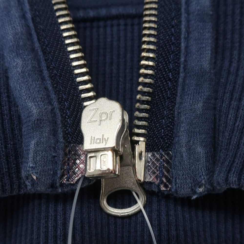 【中古】フランクリンマーシャル FRANKLIN&MARSHALL コットン ジップアップ パーカー ネイビー【 S 】【 状態ランクC 】【 メンズ 】