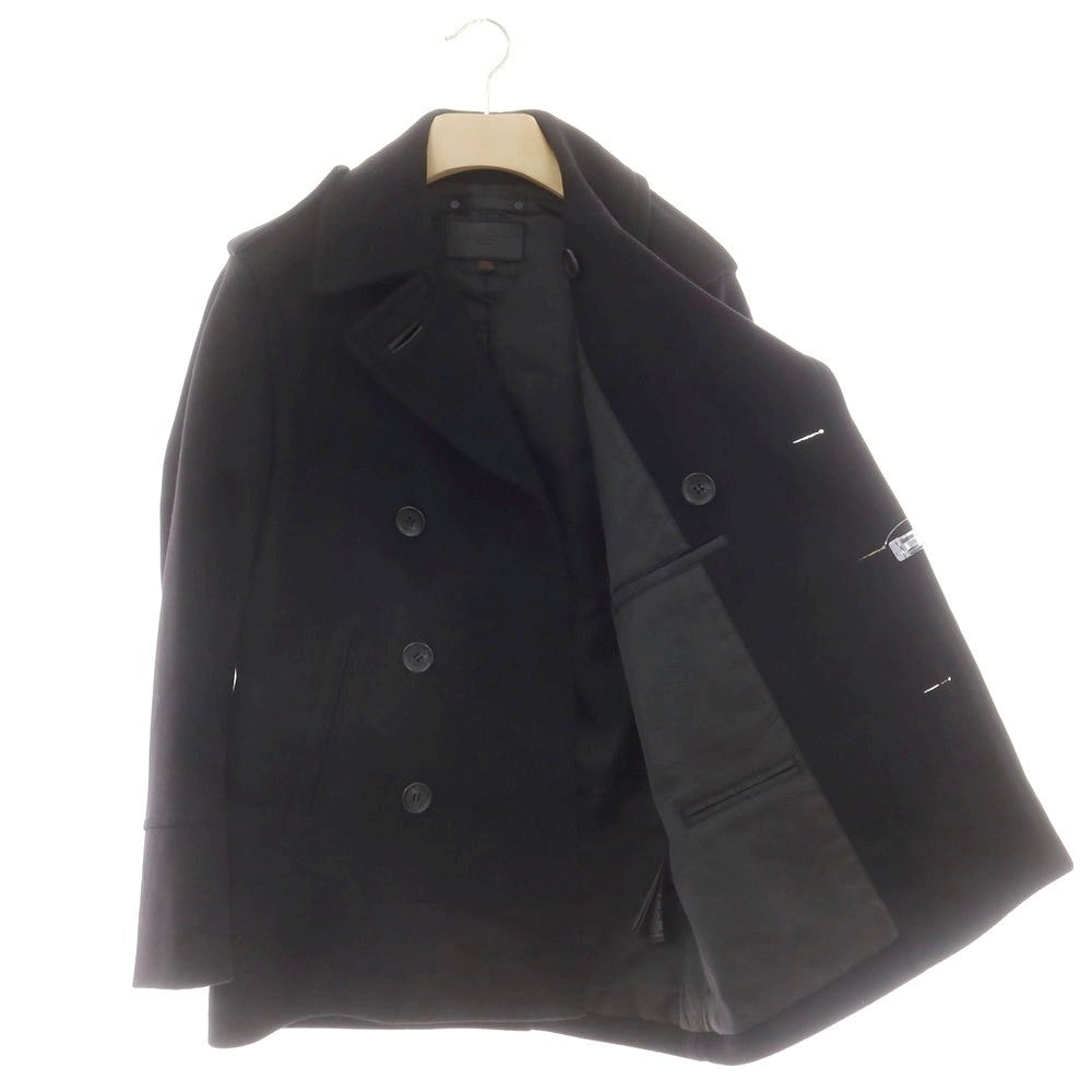 【中古】コーチ COACH ウールナイロン ピーコート ブラック【 XS 】【 状態ランクB 】【 メンズ 】