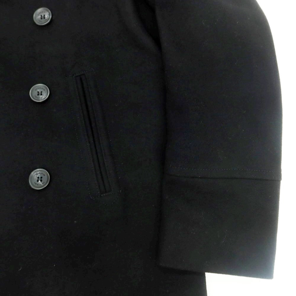 【中古】コーチ COACH ウールナイロン ピーコート ブラック【 XS 】【 状態ランクB 】【 メンズ 】