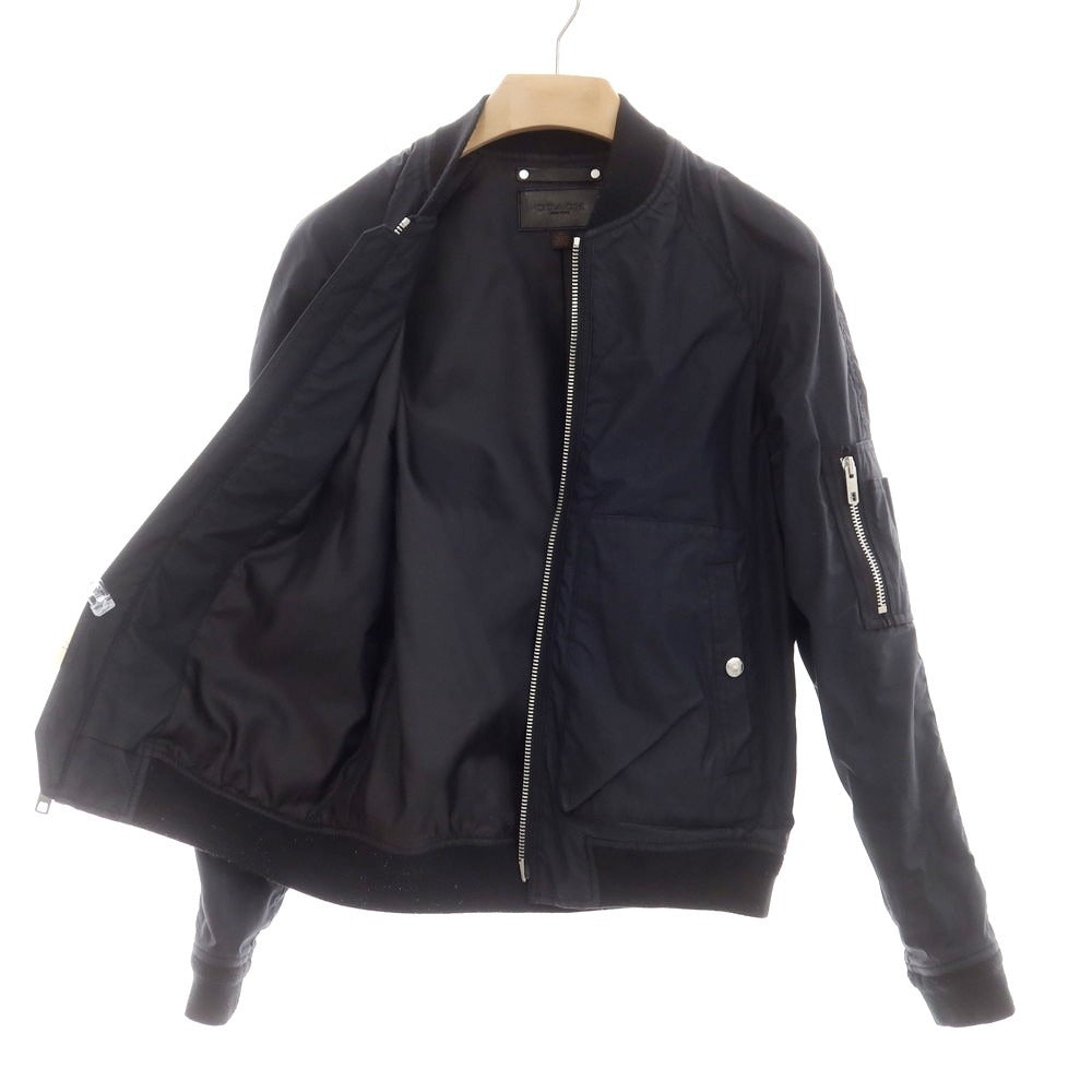 【中古】コーチ COACH オイルドコットン ミリタリージャケット ブラック【 XS 】【 状態ランクC 】【 メンズ 】