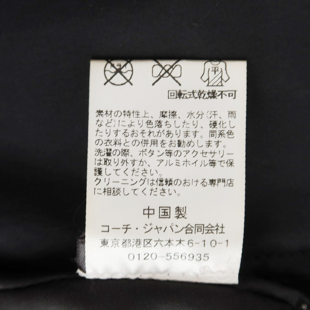 【中古】コーチ COACH オイルドコットン ミリタリージャケット ブラック【 XS 】【 状態ランクC 】【 メンズ 】