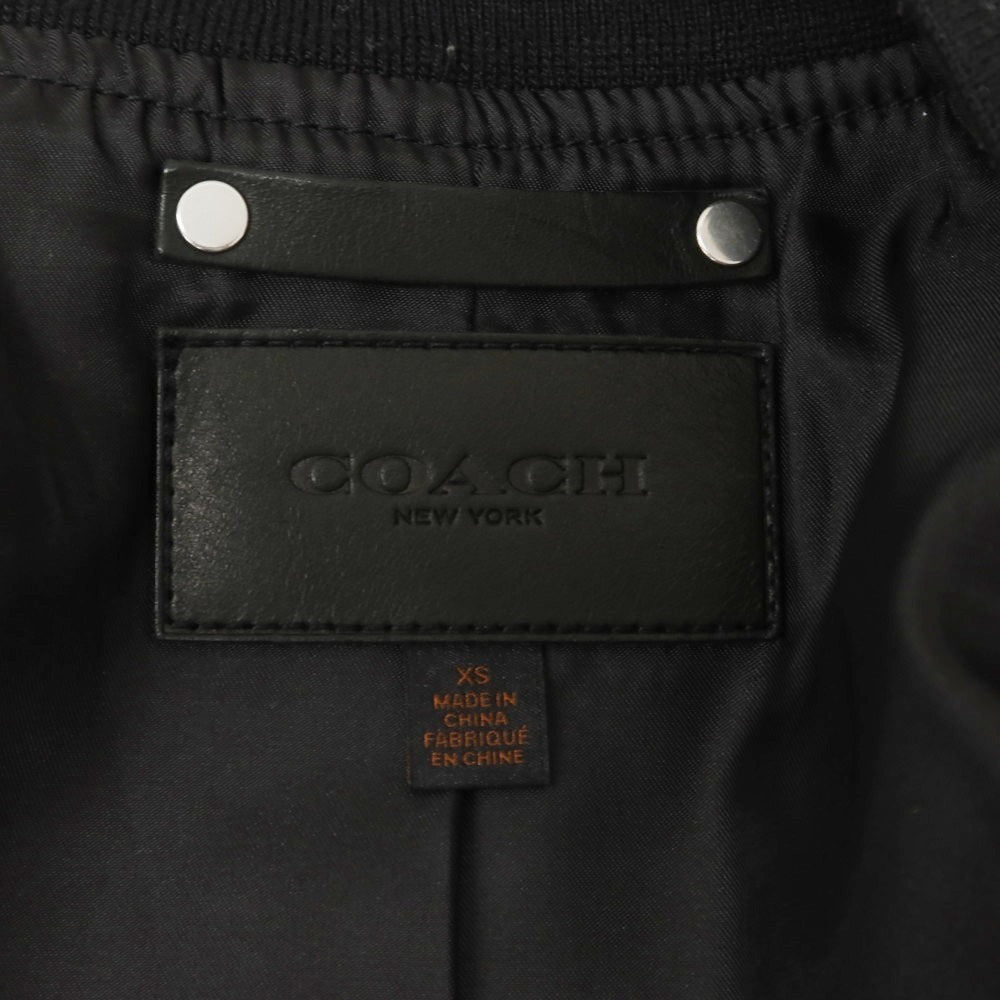【中古】コーチ COACH オイルドコットン ミリタリージャケット ブラック【 XS 】【 状態ランクC 】【 メンズ 】