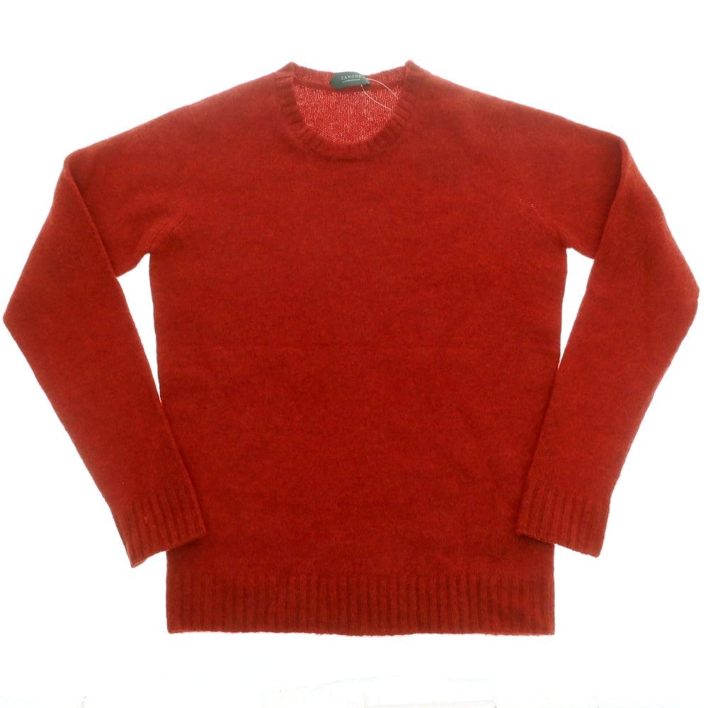 【中古】ザノーネ ZANONE ウール クルーネック プルオーバーニット レッド【 44 】【 状態ランクB 】【 メンズ 】