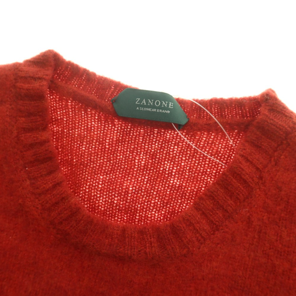 【中古】ザノーネ ZANONE ウール クルーネック プルオーバーニット レッド【 44 】【 状態ランクB 】【 メンズ 】