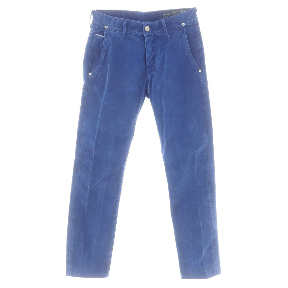 中古】ケアレーベル Care label ストレッチ コーデュロイパンツ ブルー