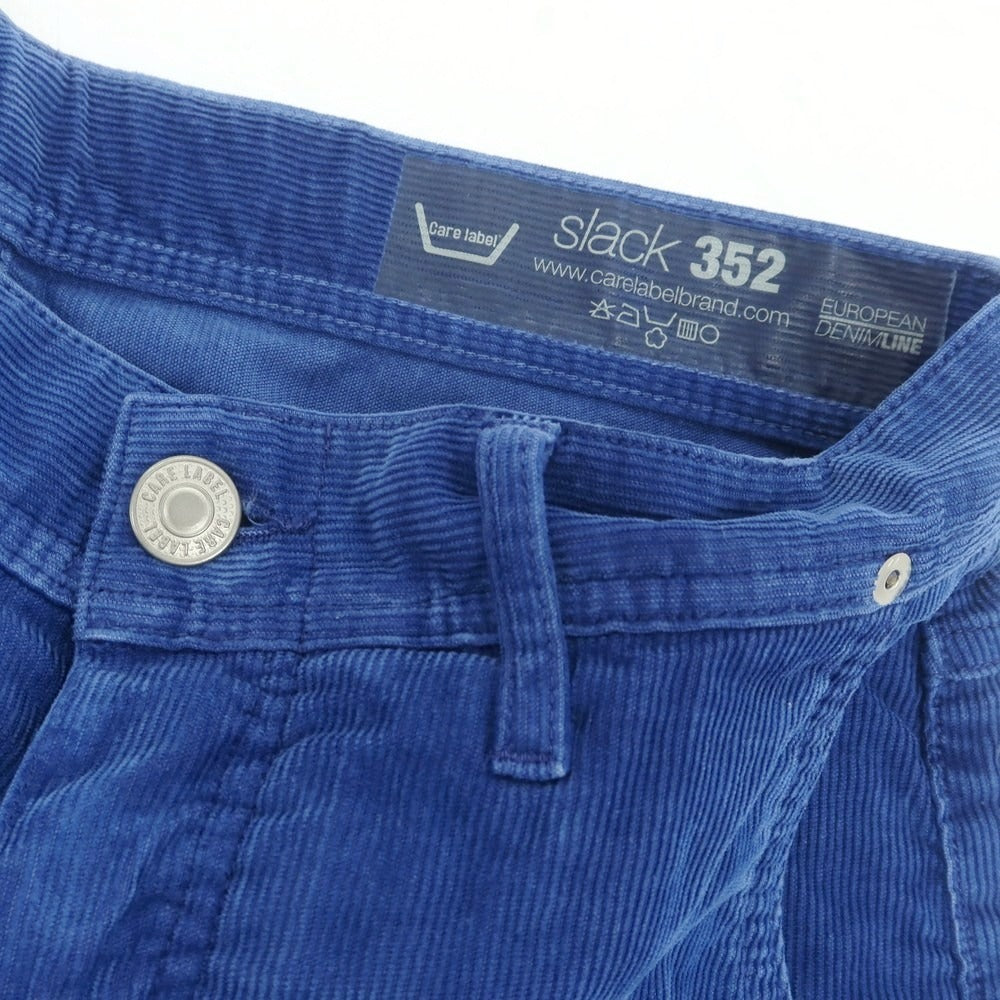 【中古】ケアレーベル Care label ストレッチ コーデュロイパンツ ブルー【 29 】【 状態ランクB 】【 メンズ 】