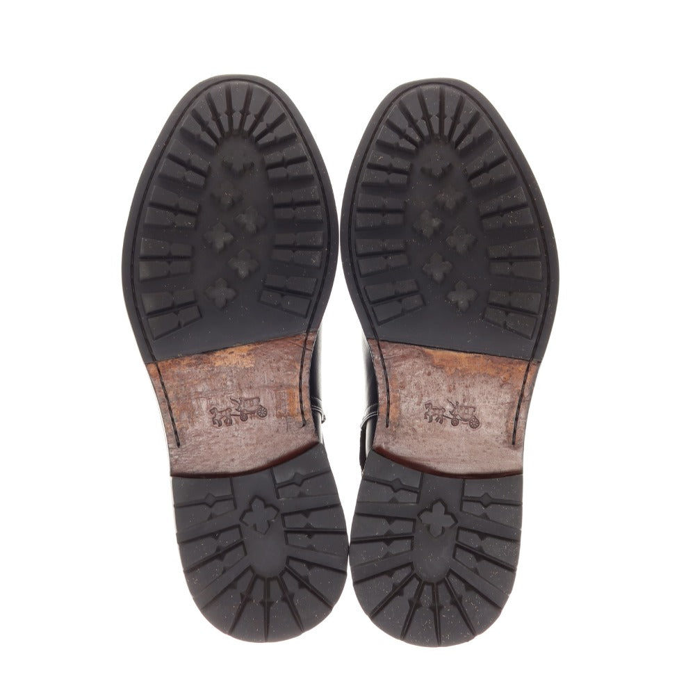 【中古】コーチ COACH ジョッパーブーツ ブラック【 25.5 】【 状態ランクC 】【 メンズ 】
