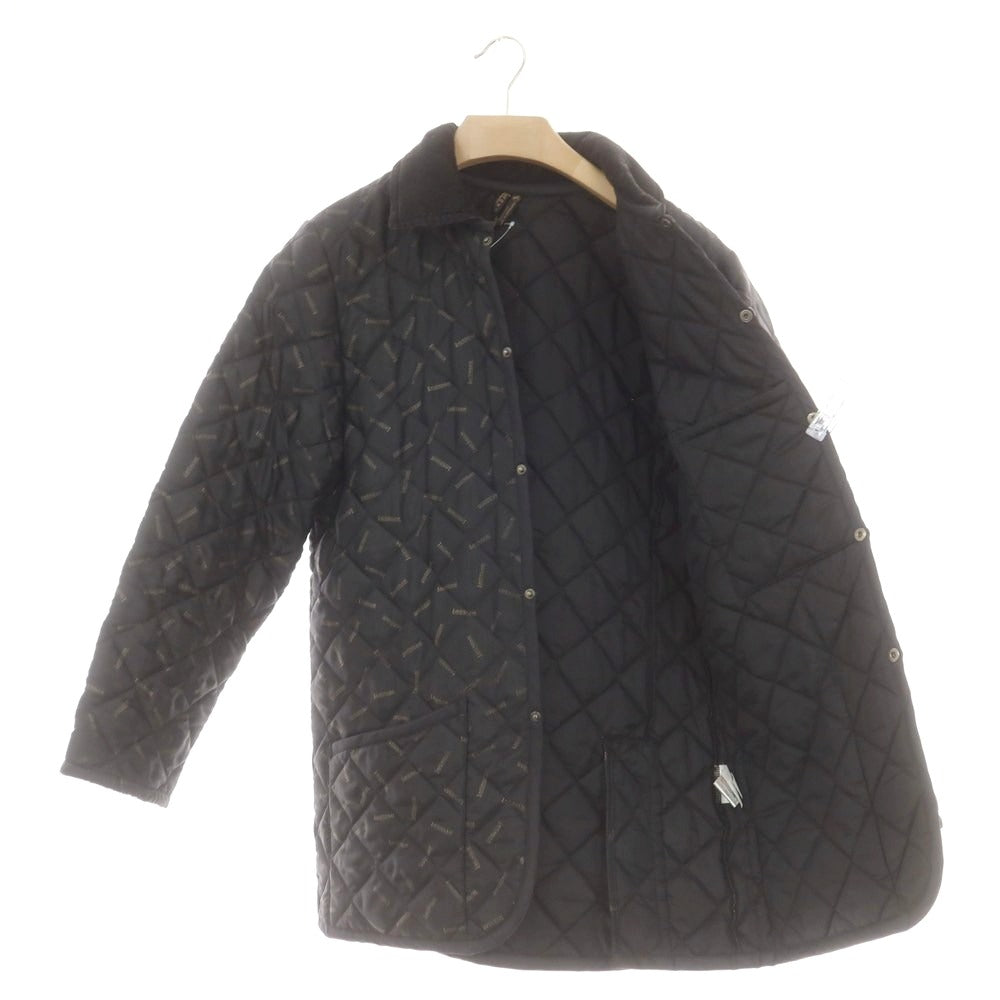 【中古】ラベンハム LAVENHAM ポリエステル ロゴ キルティングブルゾン ブラック【 38 】【 状態ランクB 】【 メンズ 】