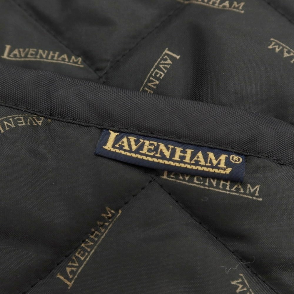 【中古】ラベンハム LAVENHAM ポリエステル ロゴ キルティングブルゾン ブラック【 38 】【 状態ランクB 】【 メンズ 】