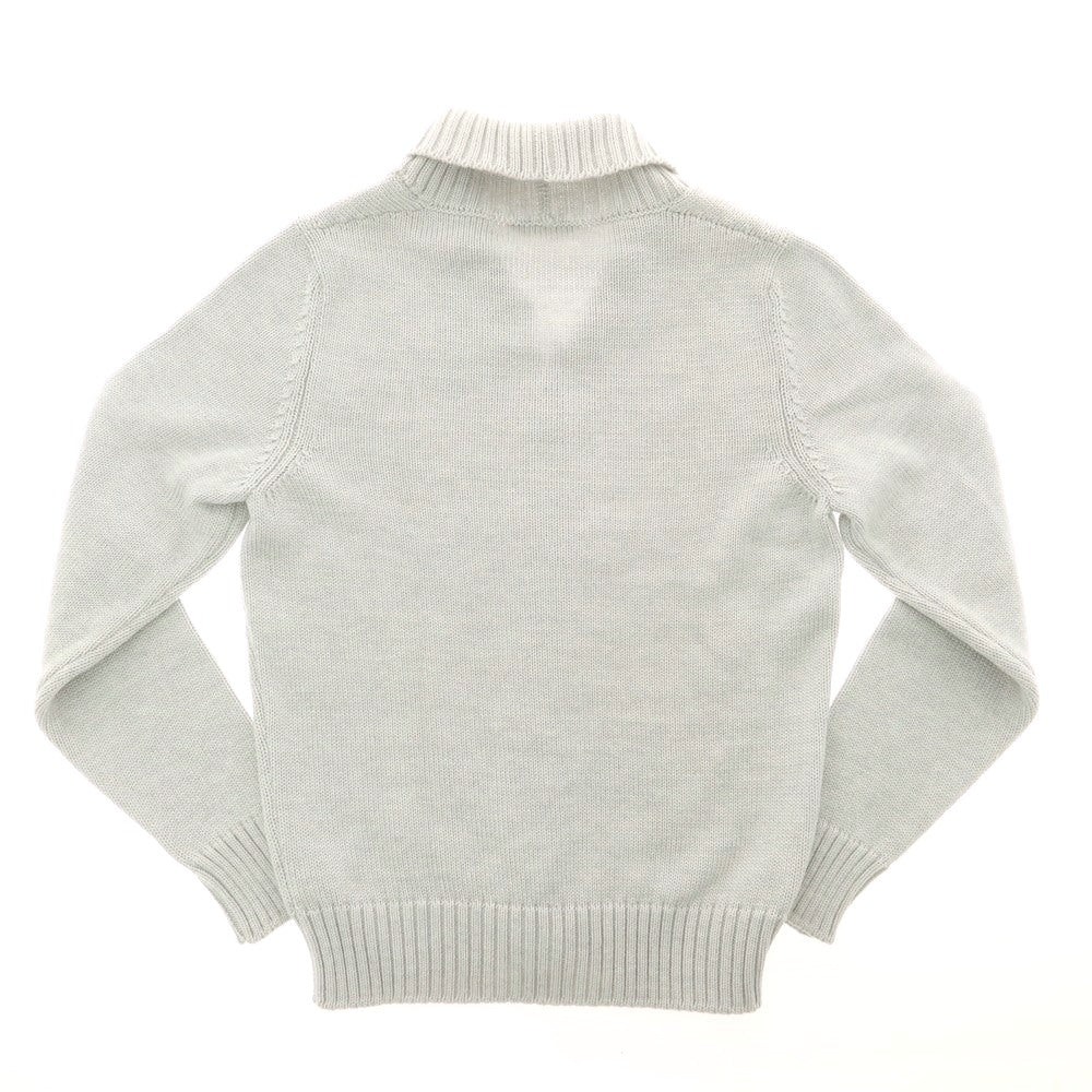 【中古】ザノーネ ZANONE ミドルゲージ ウール ショールカラー カーディガン ライトグレー【 44 】【 状態ランクB 】【 メンズ 】