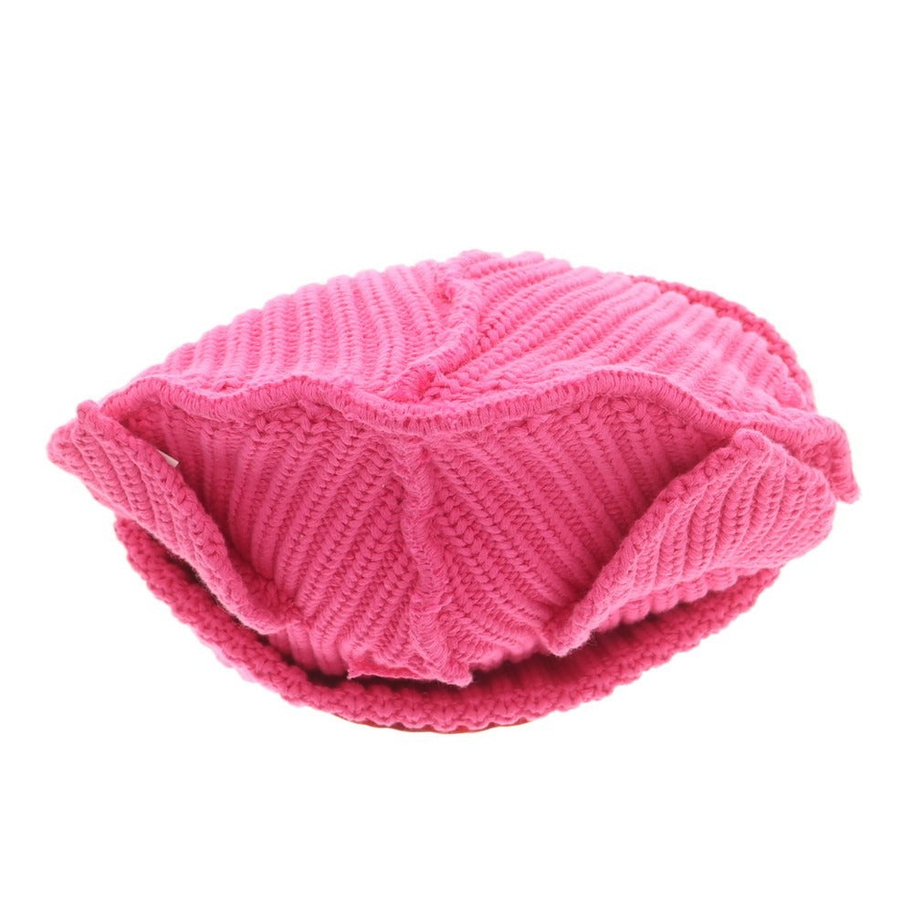 【中古】チャールズジェフリーラバーボーイ Charles Jeffrey LOVERBOY ローゲージコットン ニットキャップ ピンク【 状態ランクB 】【 メンズ 】