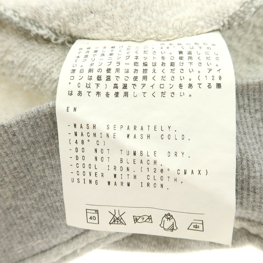 【中古】ハトラ hatra コットン スウェット プルオーバー パーカー グレー【 M 】【 状態ランクC 】【 メンズ 】