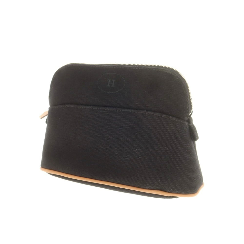 【中古】エルメス HERMES Bolide20 ボリード キャンバス ポーチ ブラック【 状態ランクA 】【 ユニセックス 】