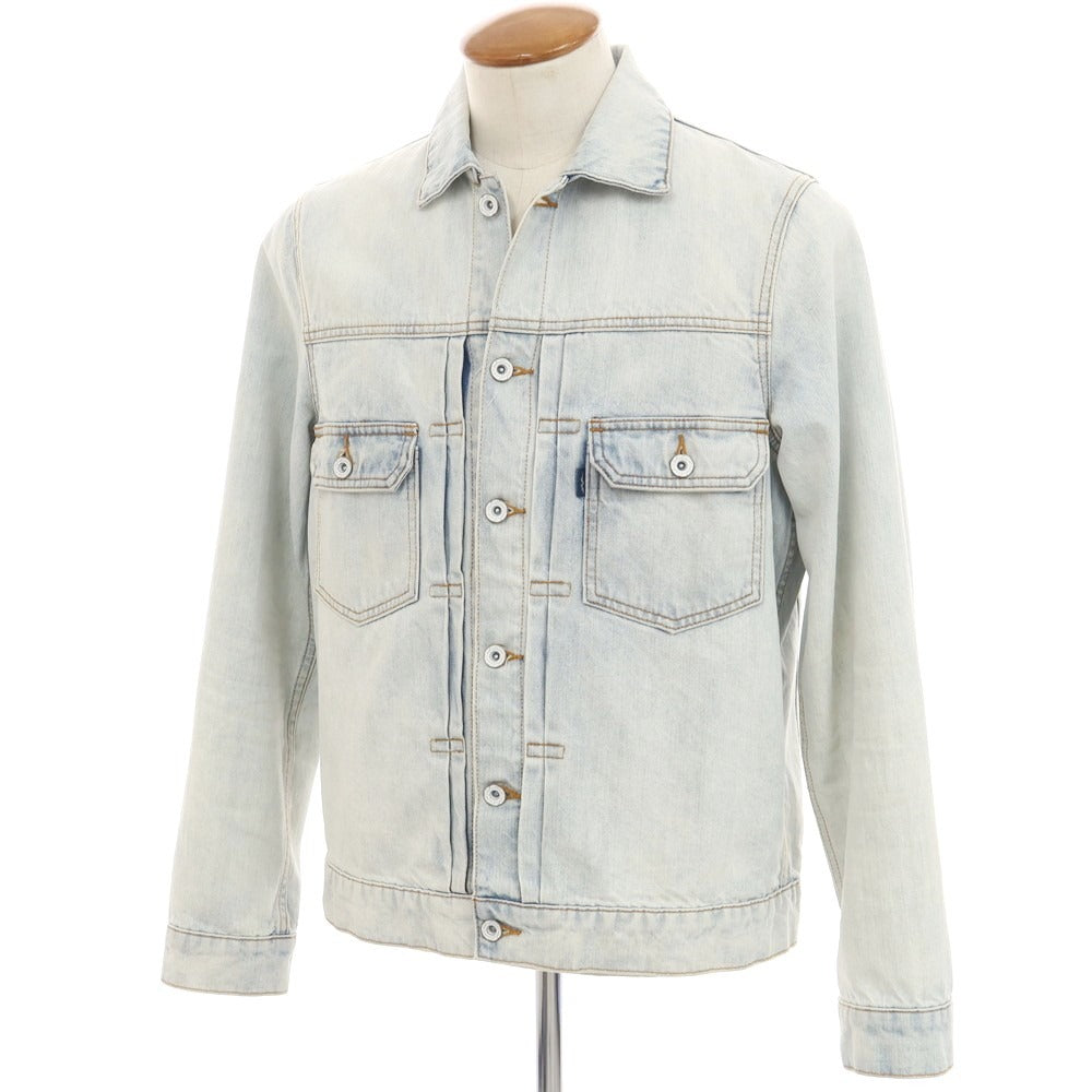 【中古】シーグリーン Seagreen デニムジャケット ジージャン ライトブルー【 2 】【 状態ランクC 】【 メンズ 】