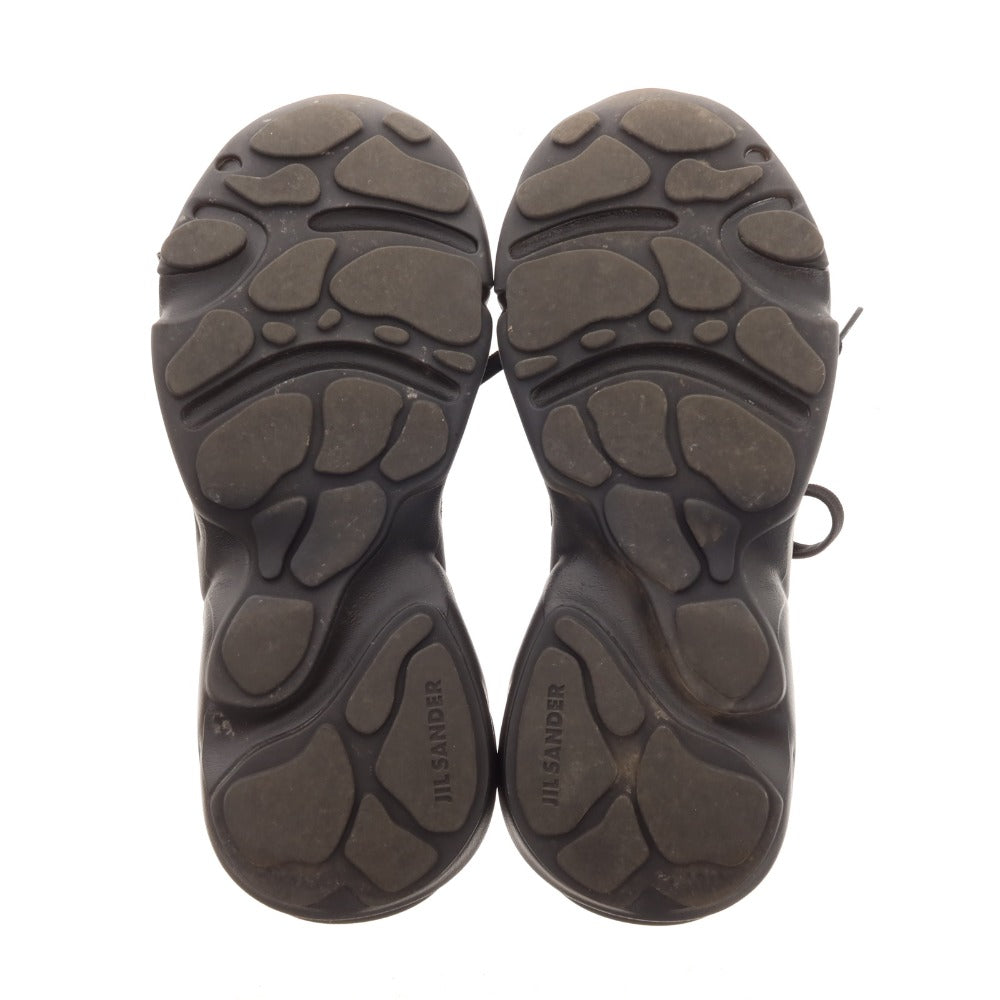 【中古】ジルサンダー JIL SANDER スエード スニーカー ブラック【 41 】【 状態ランクB 】【 メンズ 】
