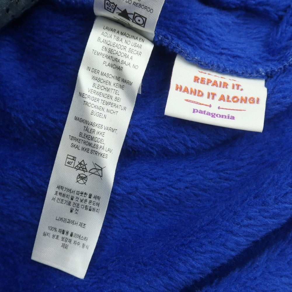 【中古】パタゴニア patagonia ポリエステル ハーフジップ フリースジャケット ブルー【 M 】【 状態ランクB 】【 メンズ 】