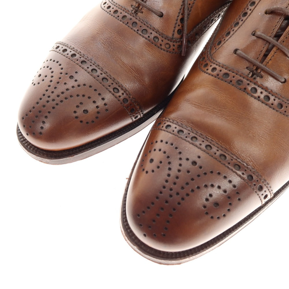 【中古】クロケットアンドジョーンズ CROCKETT&JONES COVENTRY セミブローグ ドレスシューズ ブラウン【 7E 】【 状態ランクB 】【 メンズ 】