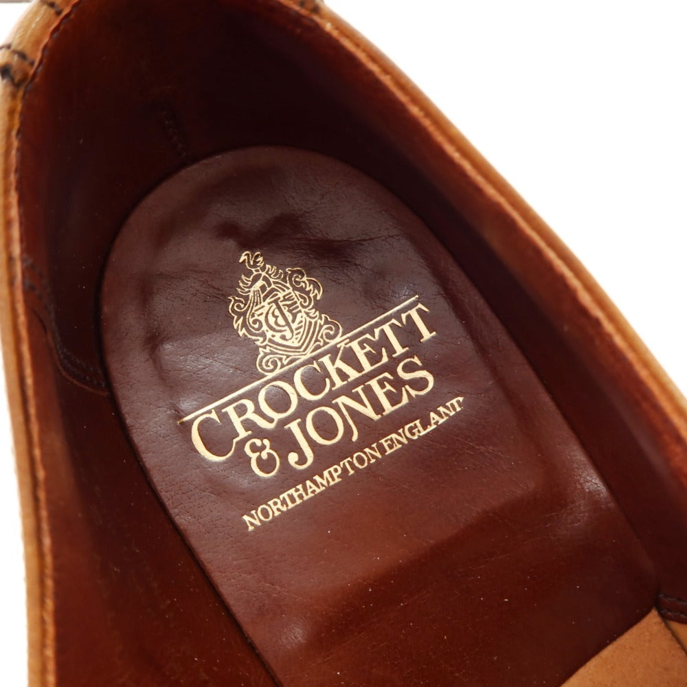 【中古】クロケットアンドジョーンズ CROCKETT&JONES COVENTRY セミブローグ ドレスシューズ ブラウン【 7E 】【 状態ランクB 】【 メンズ 】