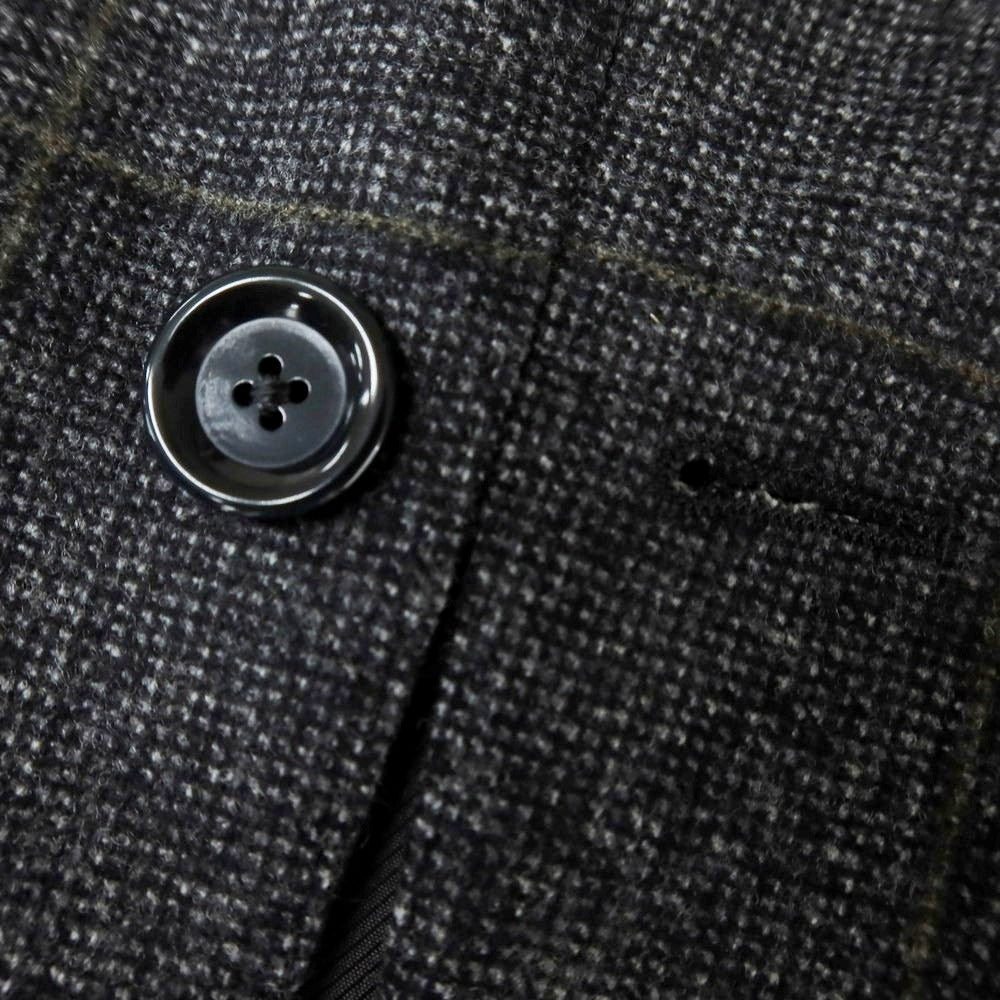 【中古】ビームスエフ BEAMS F ウール チェック 3つボタンスーツ ダークグレーxカーキ【 46 】【 状態ランクB 】【 メンズ 】