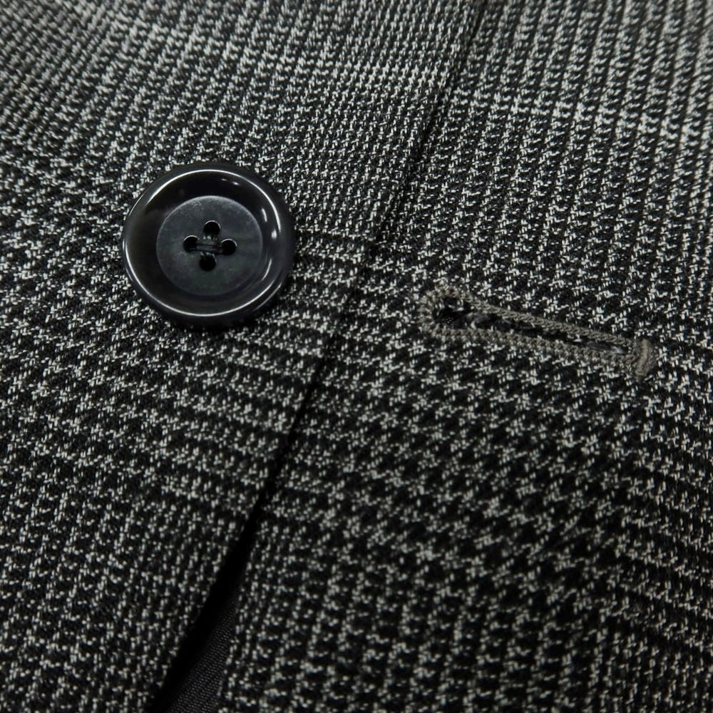 【中古】ビームスエフ BEAMS F ウール チェック 3つボタンスーツ ダークグレー【 46 】【 状態ランクB 】【 メンズ 】