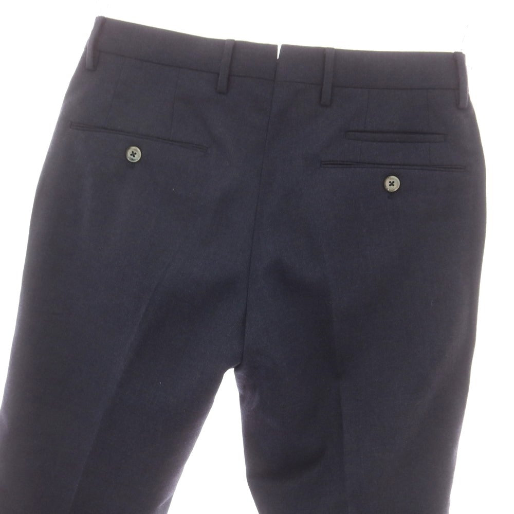 【中古】ピーティーゼロウーノ PT01 ストレッチウールポリエステル ドレススラックスパンツ ネイビー【 44 】【 状態ランクC 】【 メンズ 】