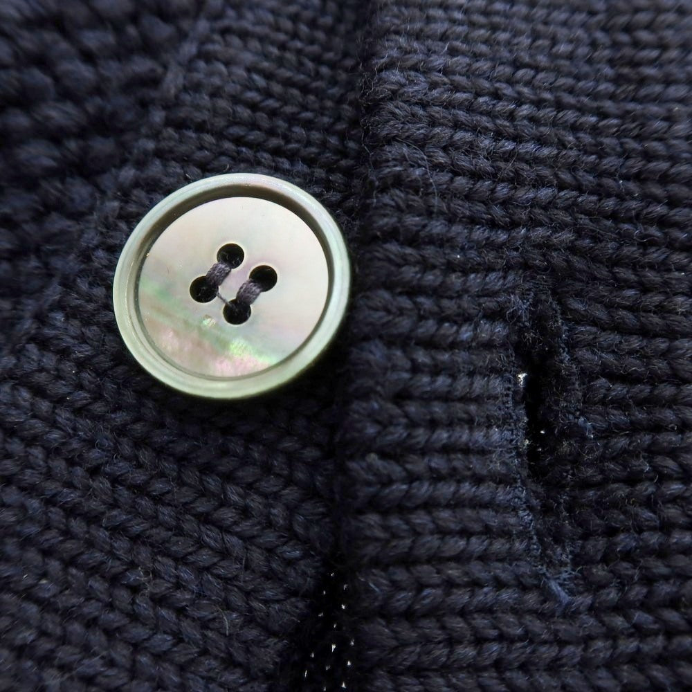 【中古】ザノーネ ZANONE CHIOTO キョート ミドルゲージ ウール スタンドカラー カーディガン ネイビー【 44 】【 状態ランクC 】【 メンズ 】