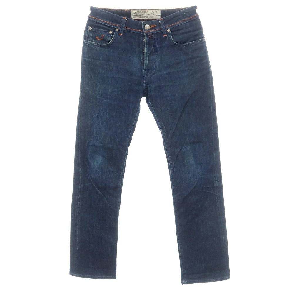 【中古】ヤコブコーエン JACOB COHEN PW688 デニムパンツ ジーンズ ネイビー【 28 】【 状態ランクD 】【 メンズ 】