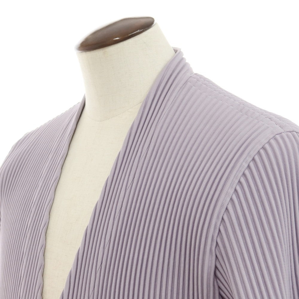 【中古】オム プリッセ イッセイミヤケ HOMME PLISSE ISSEY MIYAKE 2025年春夏 プリーツ加工 ロングジャケット グレイッシュラベンダー【 表記なし(L位) 】【 状態ランクA 】【 メンズ 】
