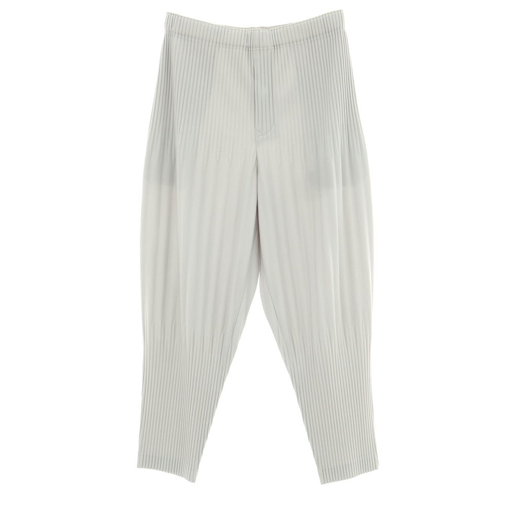 【中古】オム プリッセ イッセイミヤケ HOMME PLISSE ISSEY MIYAKE プリーツ加工 イージーパンツ ライトグレー【 3 】【 状態ランクA 】【 メンズ 】