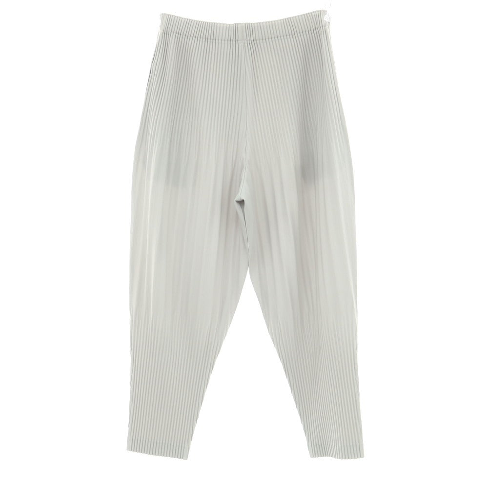 【中古】オム プリッセ イッセイミヤケ HOMME PLISSE ISSEY MIYAKE プリーツ加工 イージーパンツ ライトグレー【 3 】【 状態ランクA 】【 メンズ 】