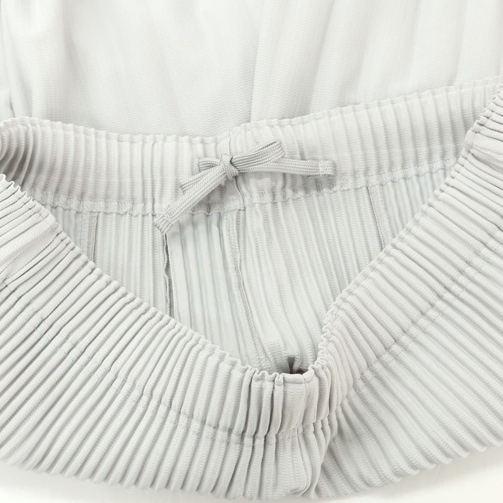 【中古】オム プリッセ イッセイミヤケ HOMME PLISSE ISSEY MIYAKE プリーツ加工 イージーパンツ ライトグレー【 3 】【 状態ランクA 】【 メンズ 】