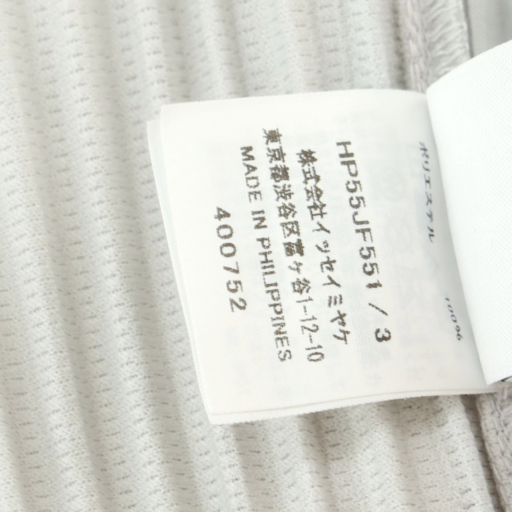 【中古】オム プリッセ イッセイミヤケ HOMME PLISSE ISSEY MIYAKE プリーツ加工 イージーパンツ ライトグレー【 3 】【 状態ランクA 】【 メンズ 】
