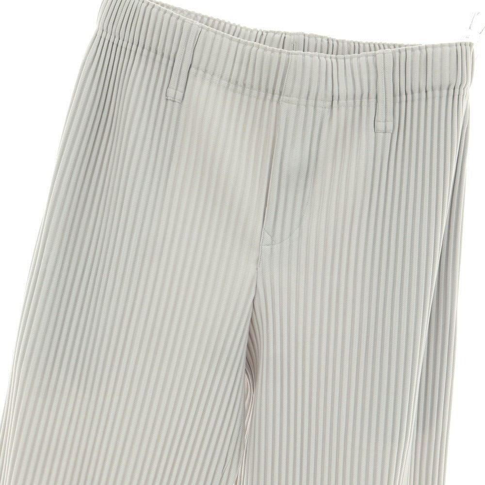 【中古】オム プリッセ イッセイミヤケ HOMME PLISSE ISSEY MIYAKE プリーツ加工 イージーパンツ ライトグレー【 1 】【 状態ランクA 】【 メンズ 】
