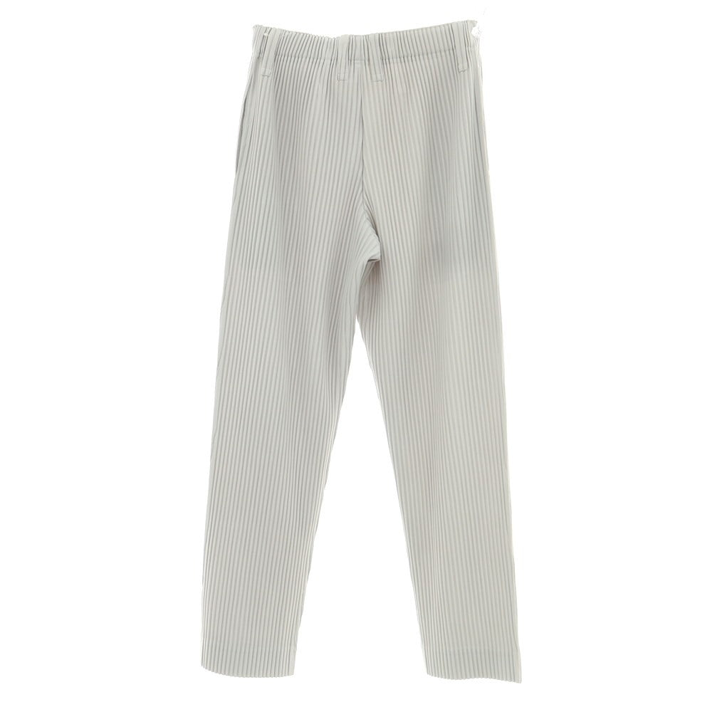 【中古】オム プリッセ イッセイミヤケ HOMME PLISSE ISSEY MIYAKE プリーツ加工 イージーパンツ ライトグレー【 1 】【 状態ランクA 】【 メンズ 】