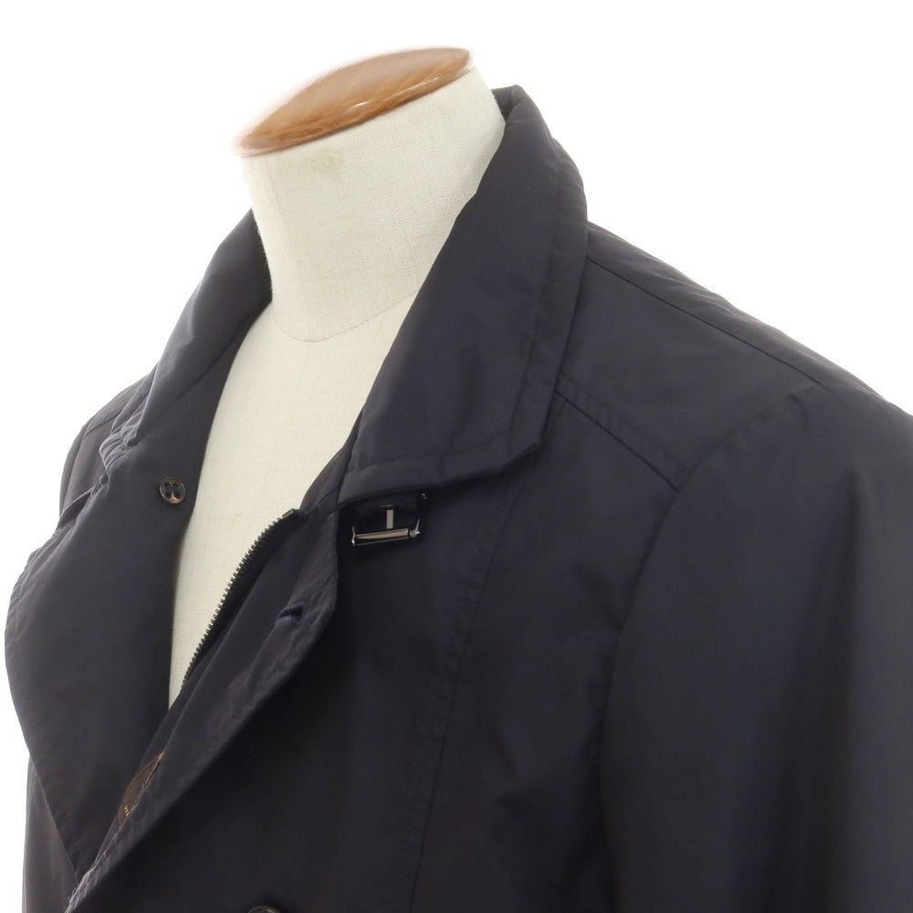 【中古】ムーレー MOORER NABUCCO-KM ポリエステル ジップアップブルゾン ネイビー【 46 】【 状態ランクB 】【 メンズ 】