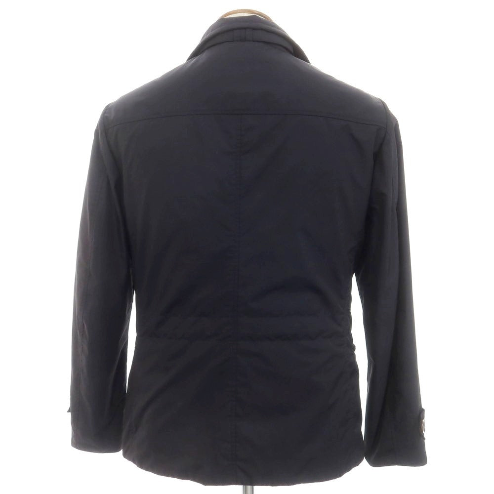 【中古】ムーレー MOORER NABUCCO-KM ポリエステル ジップアップブルゾン ネイビー【 46 】【 状態ランクB 】【 メンズ 】