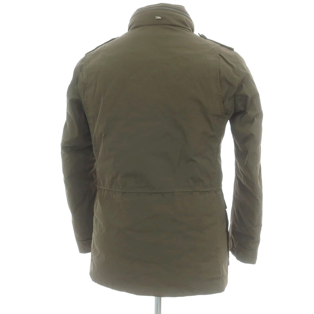 【中古】ヘルノ Herno ポリエステル ダウン フィールドジャケット オリーブグリーン【 46 】【 状態ランクC 】【 メンズ 】