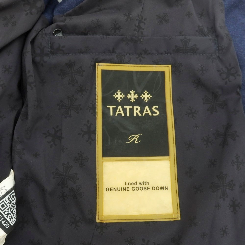 【中古】タトラス TATRAS ウールシルク ダブルジップ ダウンベスト ネイビー【 2 】【 状態ランクC 】【 メンズ 】