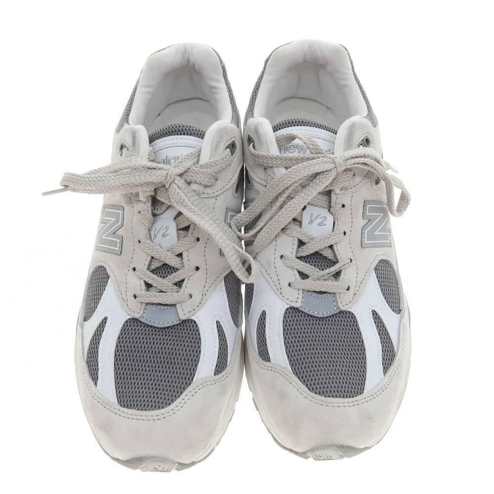 【中古】ニューバランス NEW BALANCE 991LG2 USA製 スニーカー ライトグレー【 9 】【 状態ランクB 】【 メンズ 】