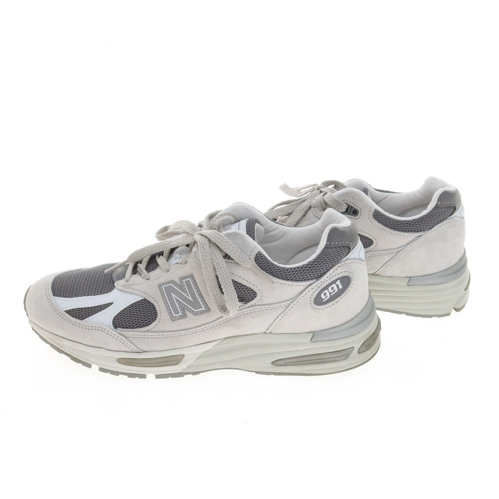 【中古】ニューバランス NEW BALANCE 991LG2 USA製 スニーカー ライトグレー【 9 】【 状態ランクB 】【 メンズ 】