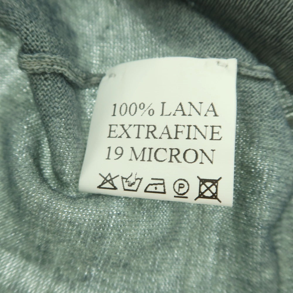 【中古】オリジナルヴィンテージスタイル ORIGINAL VINTAGE STYLE ハイゲージ ウール Vネック プルオーバーニット グリーン【 表記なし(XL位) 】【 状態ランクB 】【 メンズ 】