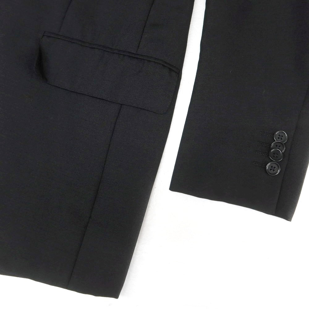 【中古】ユナイテッドアローズ UNITED ARROWS ウールモヘヤ 2つボタンスーツ ブラック【 44 】【 状態ランクD 】【 メンズ 】