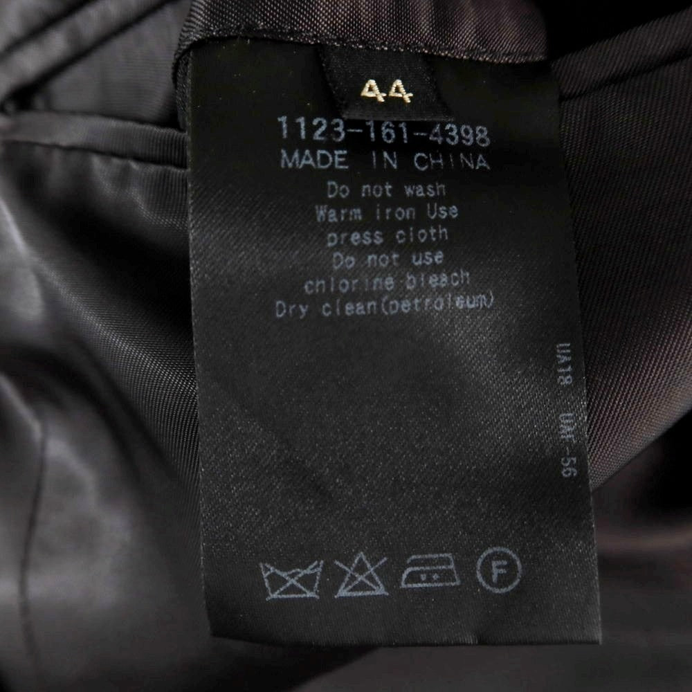 【中古】ユナイテッドアローズ UNITED ARROWS ウールモヘヤ 2つボタンスーツ ブラック【 44 】【 状態ランクD 】【 メンズ 】