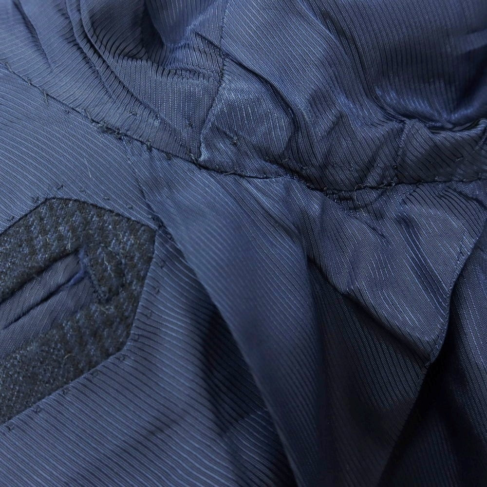 【中古】ブリッラ ペル イル グスト Brilla per il gusto ウール チェック 3B テーラードジャケット ネイビー【 サイズ42 】【 状態ランクB 】【 メンズ 】