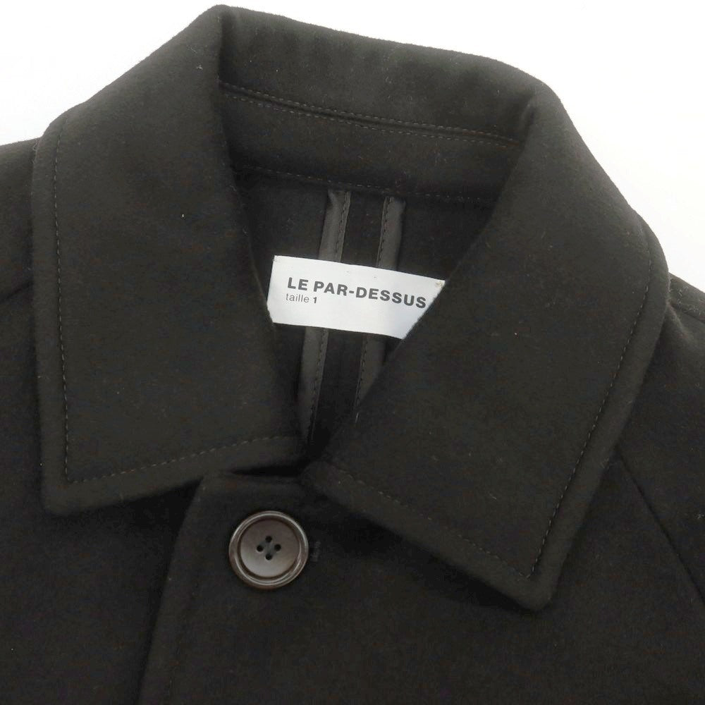 【中古】ルパーデッシュ LE PAR-DESSUS FORD ウール ステンカラーコート ブラックブラウン【 44 】【 状態ランクA 】【 メンズ 】