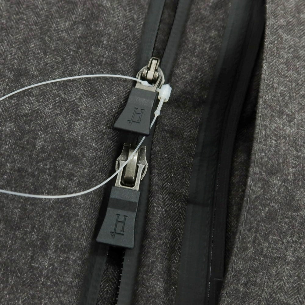【中古】ヘルノ Herno ポリエステル ダブルジップ ダウンジャケット ダークグレー【 42 】【 状態ランクC 】【 メンズ 】