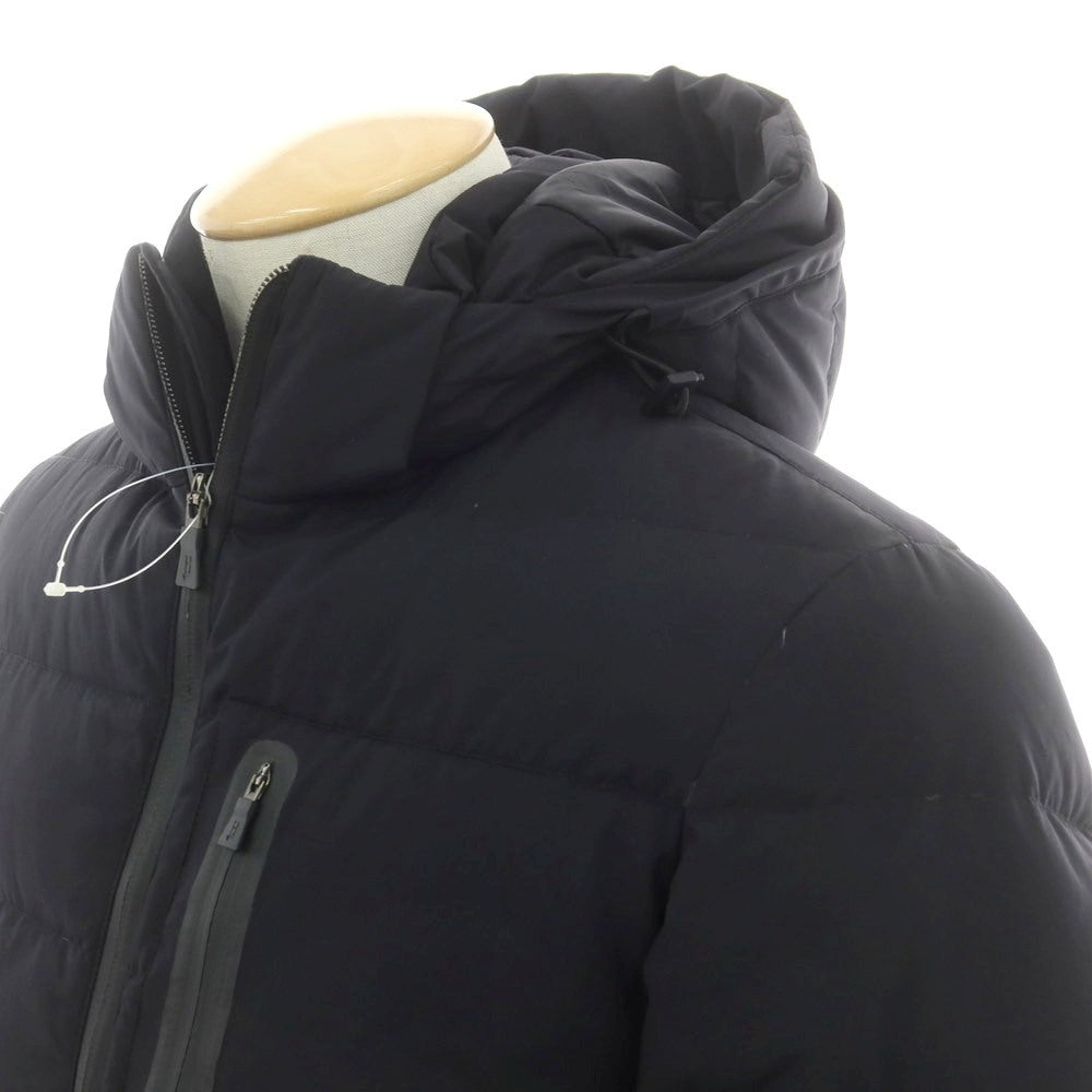 【中古】ヘルノ Herno ポリエステル ダブルジップ ダウンジャケット ブラック【 42 】【 状態ランクC 】【 メンズ 】