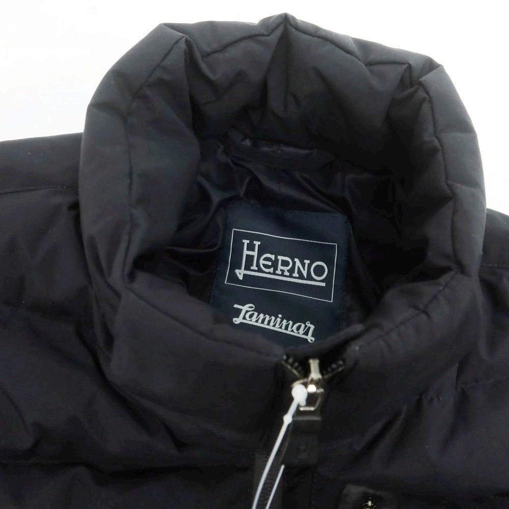 【中古】ヘルノ Herno ポリエステル ダブルジップ ダウンジャケット ブラック【 42 】【 状態ランクC 】【 メンズ 】