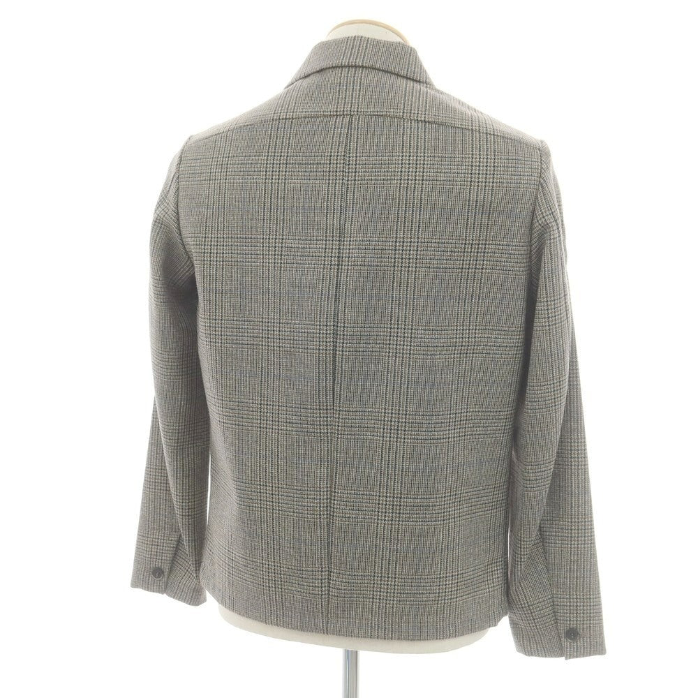 【中古】バレナ BARENA ウール グレンチェック カバーオール グレーxブラウン【 44 】【 状態ランクA 】【 メンズ 】
